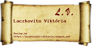 Laczkovits Viktória névjegykártya